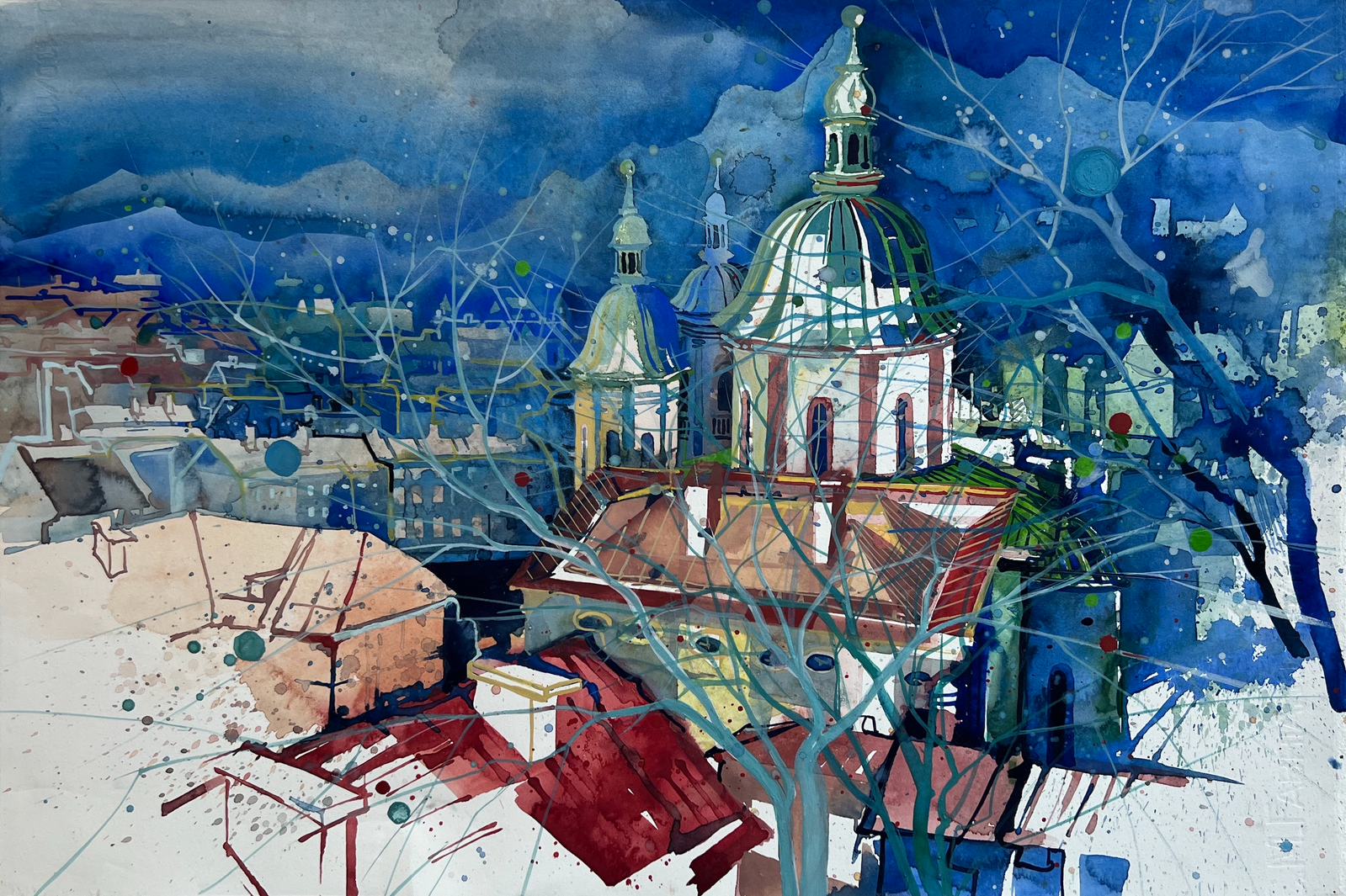 SALZBURG – ERHARDKIRCHE – MIT NONNTAL UND UNTERSBERG