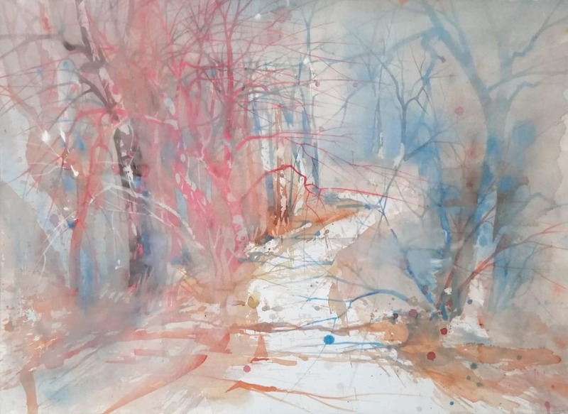 WALDWEG IM NEBEL – BEI GERAS N.Ö.